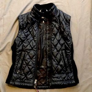 Women’s Black quilted Marmot vest